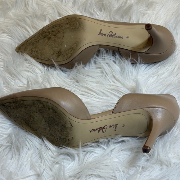 SAM EDELMAN, Women's Beige Leather Shoes Sz 9.5M - Picture 6 of 9